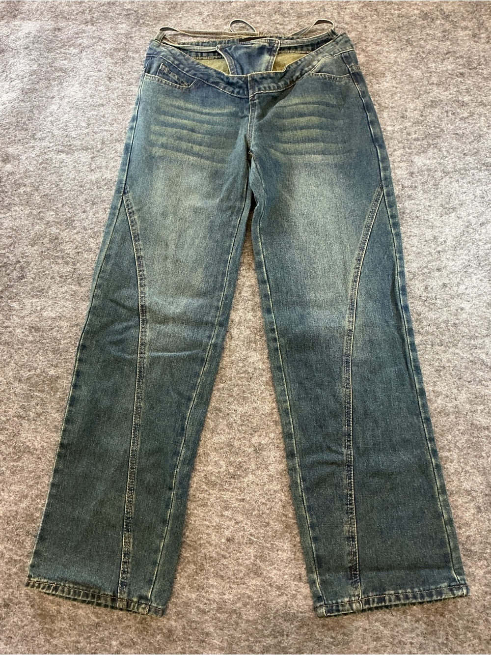 Innovare Denim Classic Straight-Leg Blue Denim Jeans Size S
